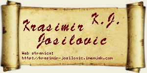 Krasimir Jošilović vizit kartica